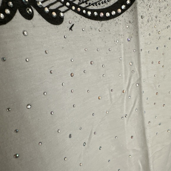 Harley Davidson‎ T Shirt Womens L Bling  Motorcycle Biker Raglan Sleeve - Picture 7 of 9